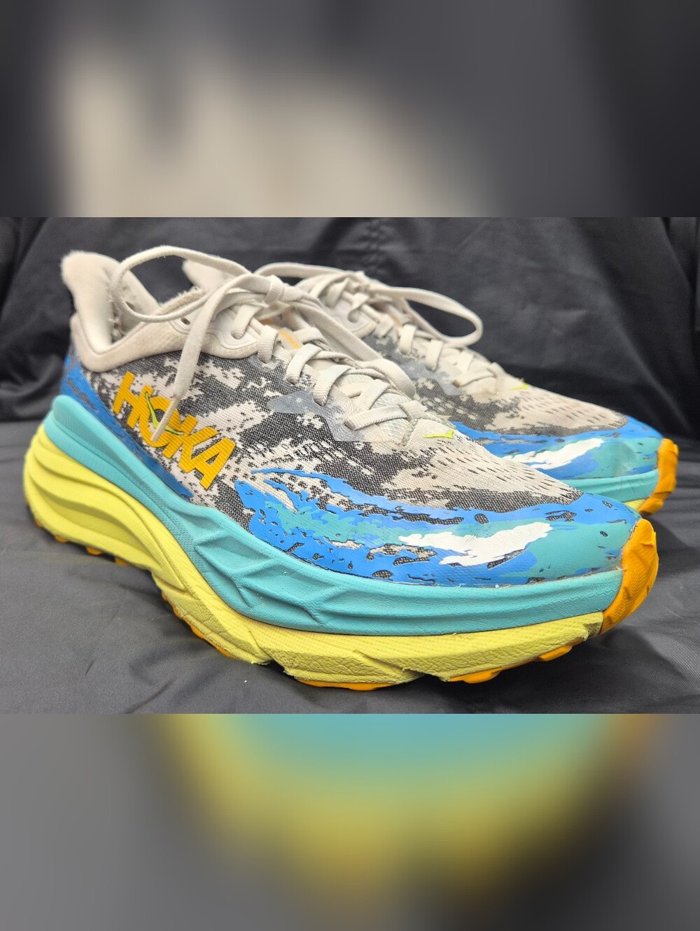 Men's Hoka One One Stinson 7 "Wht Evening Primrose" (1141530-WEPR) Sz. 10D